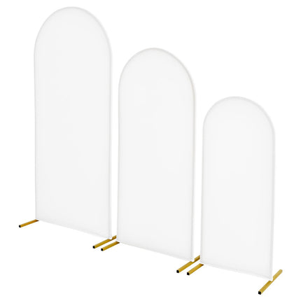 Arch Backdrop Stand Set of 3, Gold Metal, 1.2–1.8 m