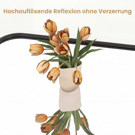 Arched Baroque Wall Mirror, Gold Frame, 76x51/90x61 cm