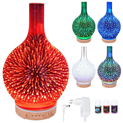 Aroma Diffuser Humidifier 200 ml with RGB LED Light, Up to 6 Hours, 7 Colours