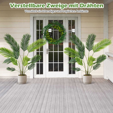 Artificial Areca Palm Set, 140 cm, Indoor Decor