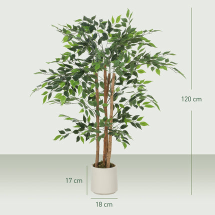 Umělý fíkovník banyán 120 cm, kmen z masivního dřeva