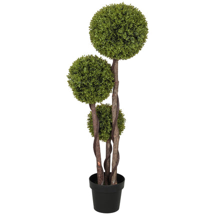 Umělý buxus v květináči, 115 cm, dekorativní zeleň