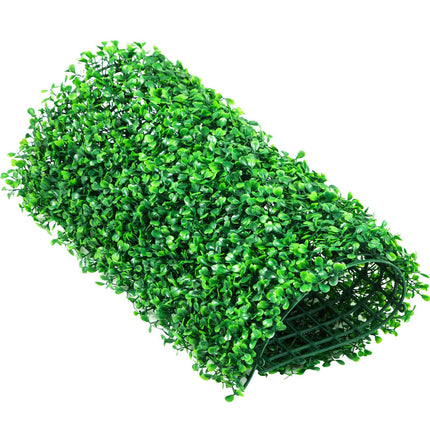 Artificial Boxwood Hedge Wall Panels UV, 24 Pack 10x10 in