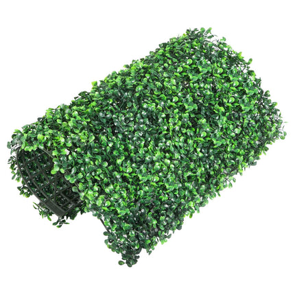 Artificial Boxwood Hedge Wall Panels, UV, 24-Pack 20x20 In