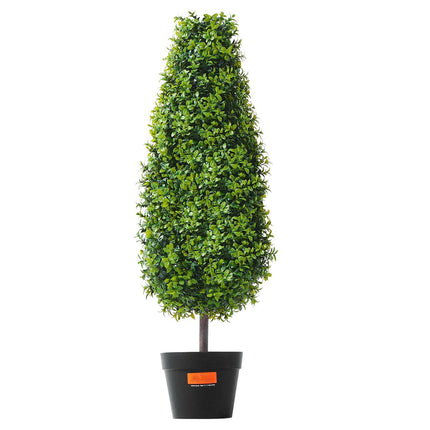 Artificial Boxwood Topiary Trees, 36 Inch, 2 Pack, UV Rated