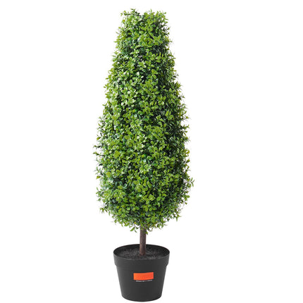 Artificial Boxwood Topiary Trees, 36 Inch, 2 Pack, UV Rated