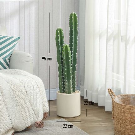 Artificial Cactus Plant, 95 cm, With Pot, Indoor Decor