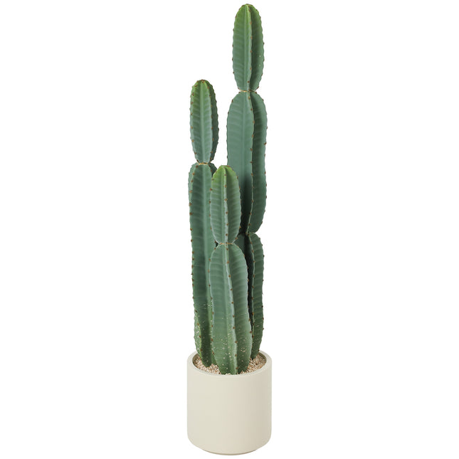 Umělý kaktus v květináči, výška 111 cm, zelená