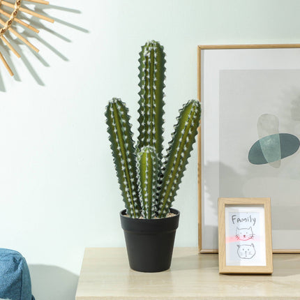 Artificial Cactus Plant in Pot – 53 cm, Maintenance-Free