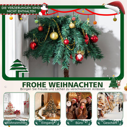 Artificial Christmas Palm Tree 150 cm, 150 Warm White LEDs