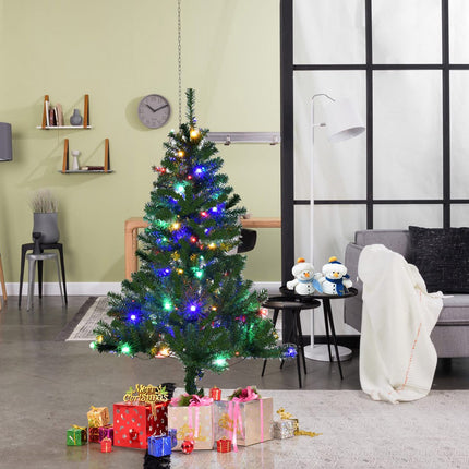 Umělý vánoční stromek 120 cm, LED světla, stojan