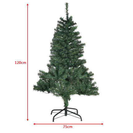 Umělý vánoční stromek 120 cm, LED světla, stojan