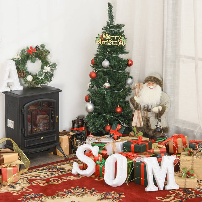 Umělý vánoční stromek, 1.2m, 212 větví, PVC, zelený