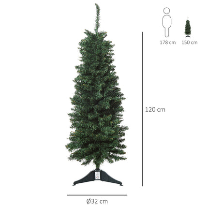 Umělý vánoční stromek, 1.2m, 212 větví, PVC, zelený