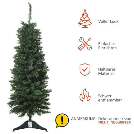 Umělý vánoční stromek, 1.2m, 212 větví, PVC, zelený