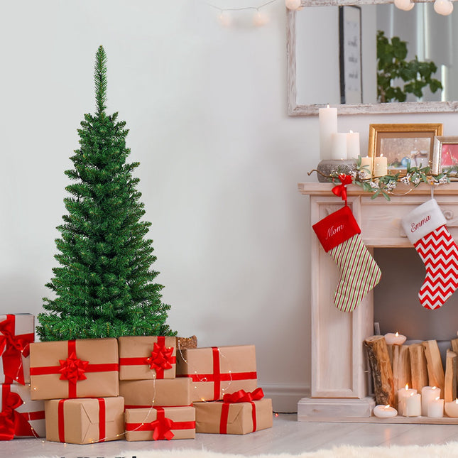 Umělý vánoční stromek 135 cm, 150 LED světel, kovový stojan