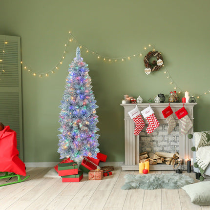 Umělý vánoční stromek 150cm, 190 barevných LED světel