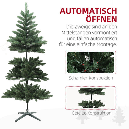 Umělý vánoční stromek 150cm, samozhášivý, zelený