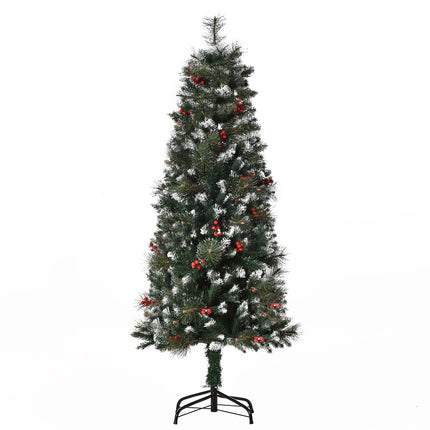 Umělý vánoční stromek, 1.5 M, zelenobílý, 360 větví