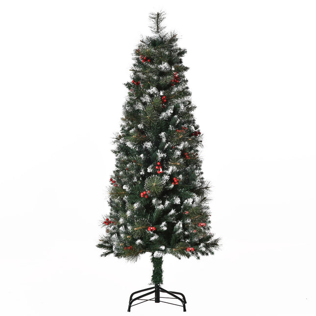 Umělý vánoční stromek, 1.5 M, zelenobílý, 360 větví