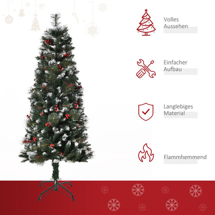 Umělý vánoční stromek, 1.5 M, zelenobílý, 360 větví