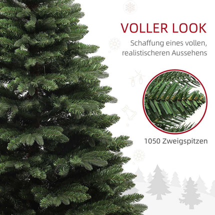 Umělý vánoční stromek 180 cm, samozhášivý, skládací podstavec