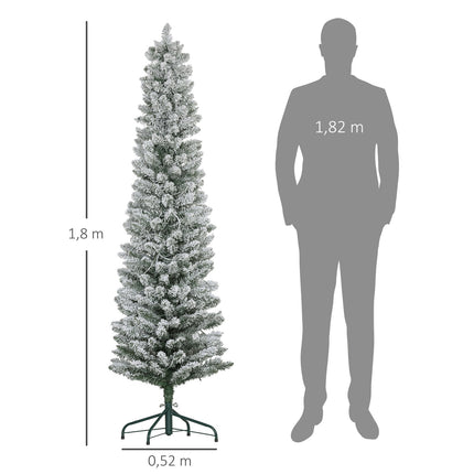 Umělý vánoční stromek 6ft, 150 LED, samozhášivý