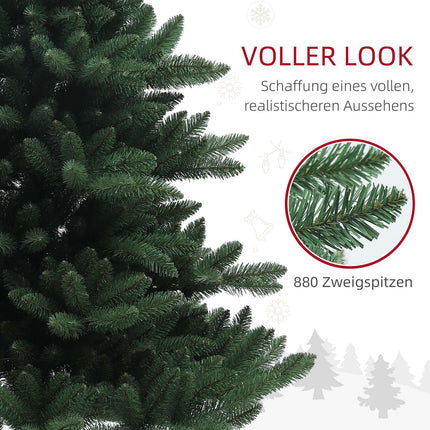 Umělý vánoční stromek 180cm, 880 větviček, samozhášivý
