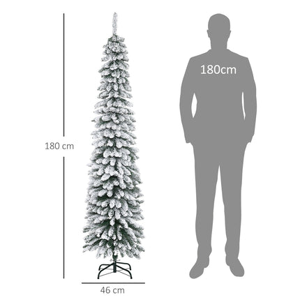 Umělý vánoční stromek, 180 cm, zasněžené větve, do interiéru