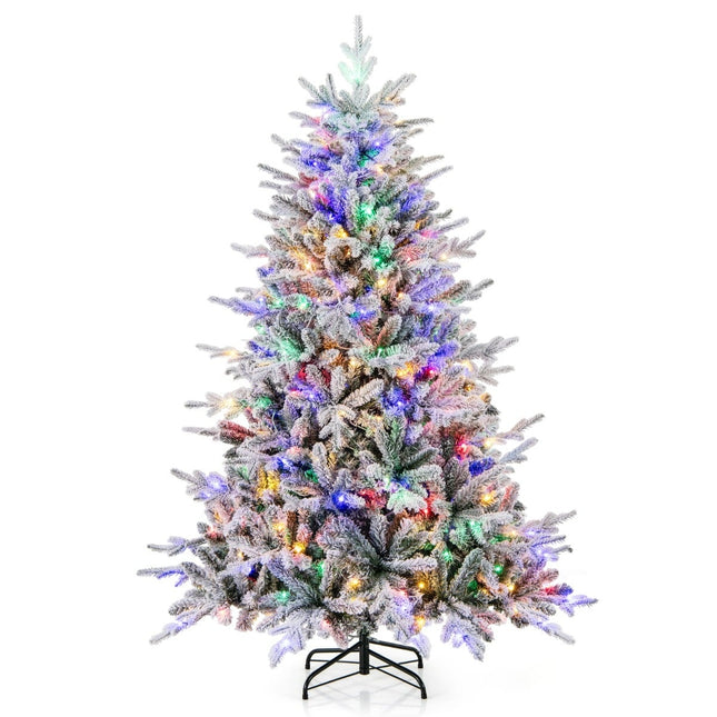 Umělý vánoční stromek, 186cm, 260 LED světel, 8 režimů