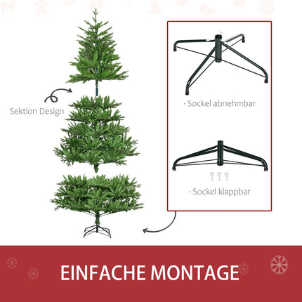 Umělý vánoční stromek 210 cm, samozhášecí, zelený