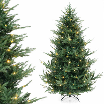 Umělý vánoční stromek 210 cm, 340 teple bílých LED, 8 režimů