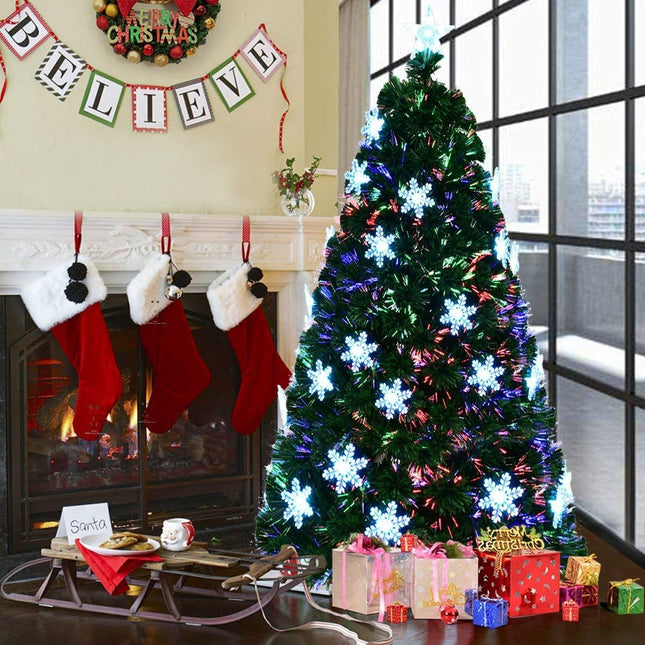 Umělý vánoční stromek 210 cm, 40 LED světel, stojan