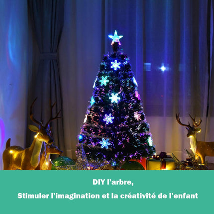 Umělý vánoční stromek 210 cm, 40 LED světel, stojan