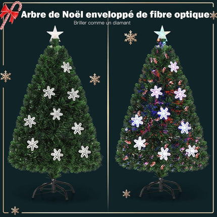 Umělý vánoční stromek 210 cm, 40 LED světel, stojan