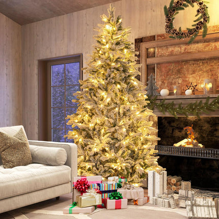 Umělý vánoční stromek 210 cm, s 300 teplými LED