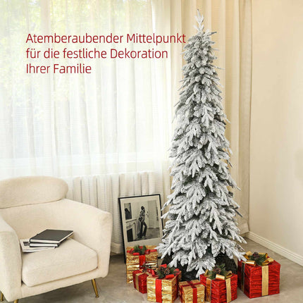 Artificial Christmas Tree 210 cm with Snow and 800 Branches