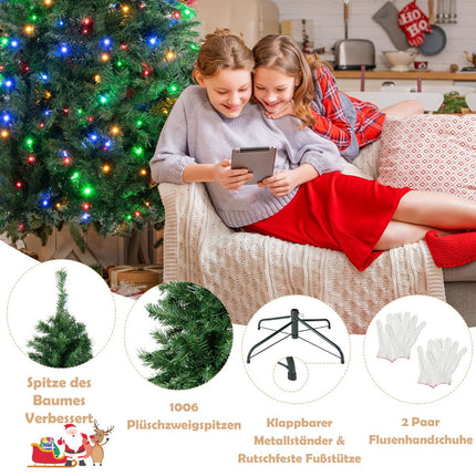Artificial Christmas Tree 213 cm, 350 Multicolor LED