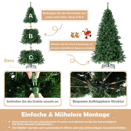 Artificial Christmas Tree 213 cm, 350 Multicolor LED