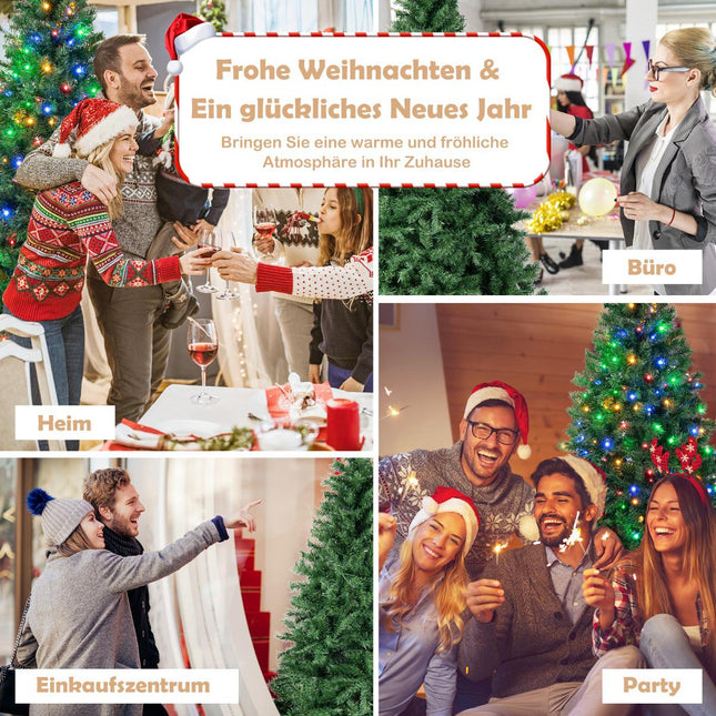 Umělý vánoční stromek 213 cm, 350 barevných LED