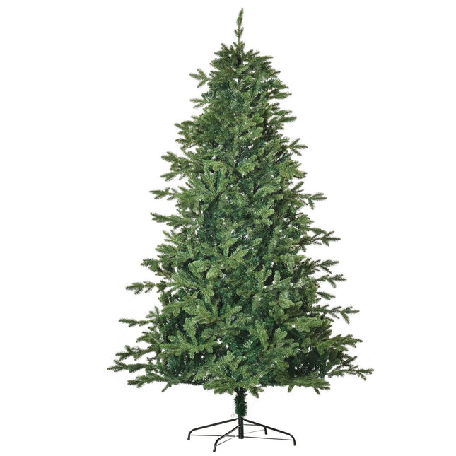 Umělý vánoční stromek, 2.1M, PVC a PE, kovový stojan