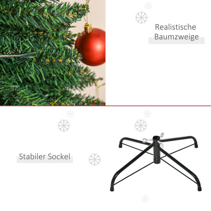 Umělý vánoční stromek, 2.1m, realistické plastové větve