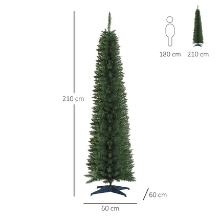 Umělý vánoční stromek, 2.1m, realistické plastové větve