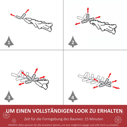 Umělý vánoční stromek, 2.1m, realistické plastové větve
