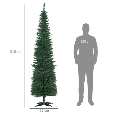 Umělý vánoční stromek, 2.1m, realistické plastové větve