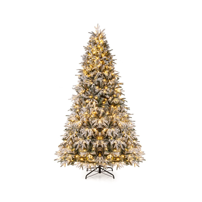 Umělý vánoční stromek 270 cm, zasněžený, 600 LED