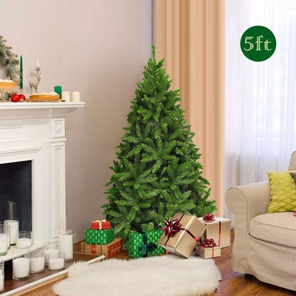Umělý vánoční stromek 5 Ft, LED světla, 600 větviček