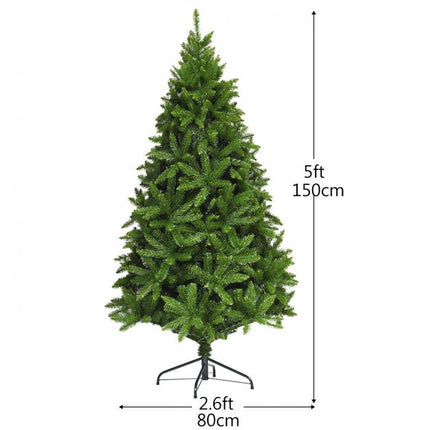 Umělý vánoční stromek 5 Ft, LED světla, 600 větviček