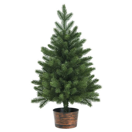 Umělý vánoční stromek 60 cm, v květináči, 50 větviček, PE