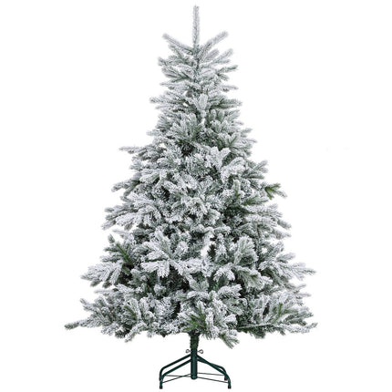 Umělý vánoční stromek, zasněžené větve, 180 cm, zelený